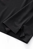 Textured Collar Performance Polo – El Baron BLACK