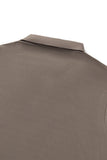 Textured Collar Performance Polo – El Baron KHAKI