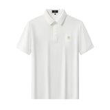 Textured Collar Performance Polo – El Baron WHITE