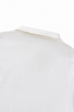 Textured Collar Performance Polo – El Baron WHITE