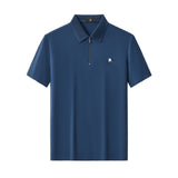 Zip Placket Performance Polo – El Baron DARK BLUE
