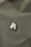 Zip Placket Performance Polo – El Baron DARK GREEN