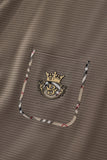 Contrast Trim Detail Polo – El Baron BROWN