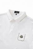 Contrast Trim Detail Polo – El Baron WHITE