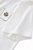 Contrast Trim Detail Polo – El Baron WHITE