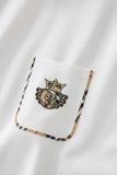 Contrast Trim Detail Polo – El Baron WHITE