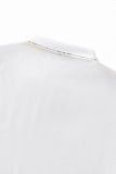 Contrast Trim Detail Polo – El Baron WHITE