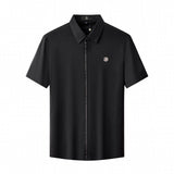 Stealth Zip Performance Polo – El Baron BLACK