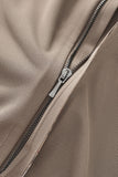 Stealth Zip Performance Polo – El Baron BROWN