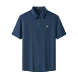 Stealth Zip Performance Polo – El Baron NAVY