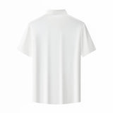 Stealth Zip Performance Polo – El Baron WHITE