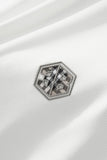 Stealth Zip Performance Polo – El Baron WHITE