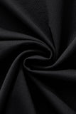 Stripe Collar Performance Polo – El Baron BLACK