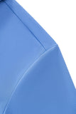 Stripe Collar Performance Polo – El Baron BLUE