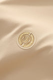 Stripe Collar Performance Polo – El Baron KHAKI
