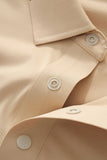 Stripe Collar Performance Polo – El Baron KHAKI