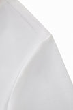 Stripe Collar Performance Polo – El Baron WHITE