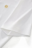 Stripe Collar Performance Polo – El Baron WHITE