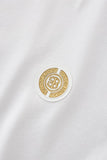 Stripe Collar Performance Polo – El Baron WHITE