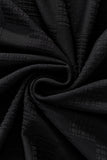 Embossed Check Cotton Polo – El Baron BLACK