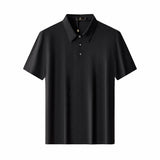 Embossed Check Cotton Polo – El Baron BLACK