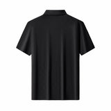 Embossed Check Cotton Polo – El Baron BLACK