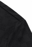 Embossed Check Cotton Polo – El Baron BLACK