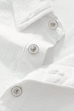 Embossed Check Cotton Polo – El Baron WHITE
