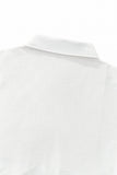 Embossed Check Cotton Polo – El Baron WHITE
