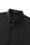 Midnight Constellation Button-Up Shirt BLACK/SILVER