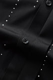 Midnight Constellation Button-Up Shirt BLACK/SILVER