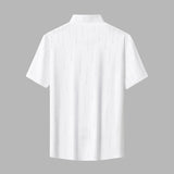 Midnight Constellation Button-Up Shirt WHITE/SILVER