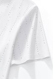 Midnight Constellation Button-Up Shirt WHITE/SILVER
