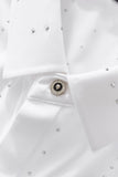 Midnight Constellation Button-Up Shirt WHITE/SILVER