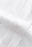 Midnight Constellation Button-Up Shirt WHITE/SILVER