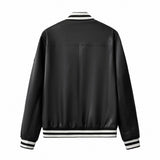 Prestige Varsity PU Jkt + Velvet Core LS button up Shirt + Pure Style Pants  MULBERRY/BLACK/WHITE/SILVER