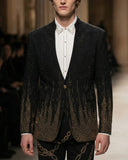 Golden Mirage Blazer + No Limits Button-up Shirt + Gilded Links Century Penthouse pants SET