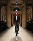 Golden Mirage Blazer + No Limits Button-up Shirt + Gilded Links Century Penthouse pants SET