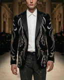 Crystal Gold Blazer Black/Gold + Thrill Seeker White/Silver + Pure Style Pants Black/Silver SET