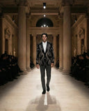 Crystal Gold Blazer Black/Gold + Thrill Seeker White/Silver + Pure Style Pants Black/Silver SET