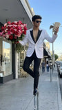 Celestial Wave Blazer + Style Essential Pant WHITE/BLACK