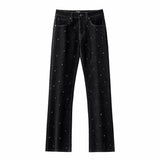 CrocEdge Dual-Fabric Zip Jacket + Echoed Harmony - El Baron + Midnight Serpent Rhinestone Pants RED/BLACK
