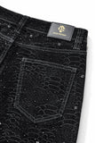 Midnight Serpent Rhinestone SET - Century Penthouse BLACK