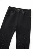 Valent Velvet Blazer + Celestial Stud Denim Pant Set - GREEN/BLACK