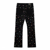 Pure Style Denim JKT + Glimmer Vogue + Prism Gem Denim Pant + Sanctum Cross Denim hat BLACK/SILVER/RED