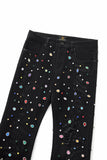 Pure Style Denim JKT + Glimmer Vogue + Prism Gem Denim Pant + Sanctum Cross Denim hat BLACK/SILVER/RED