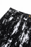 Flocked Eclipse Denim SET – Century Penthouse - BLACK