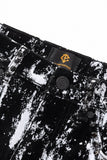 Flocked Eclipse Denim SET – Century Penthouse - BLACK