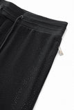 Midnight Matrix Studded Sweatsuit BLACK