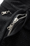 Midnight Matrix Studded Sweatsuit BLACK